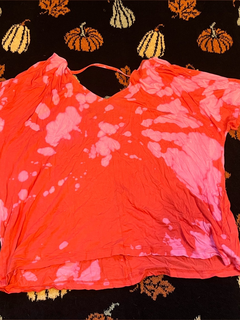 #14 Coral and Pink Tie-Dye Top available on live sept 7th 9am mst
